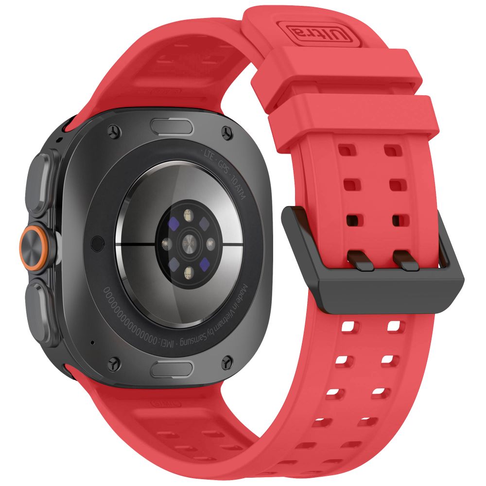 Tech-Protect Silicone Air Strap til Samsung Galaxy Watch Ultra 47mm - Rød
