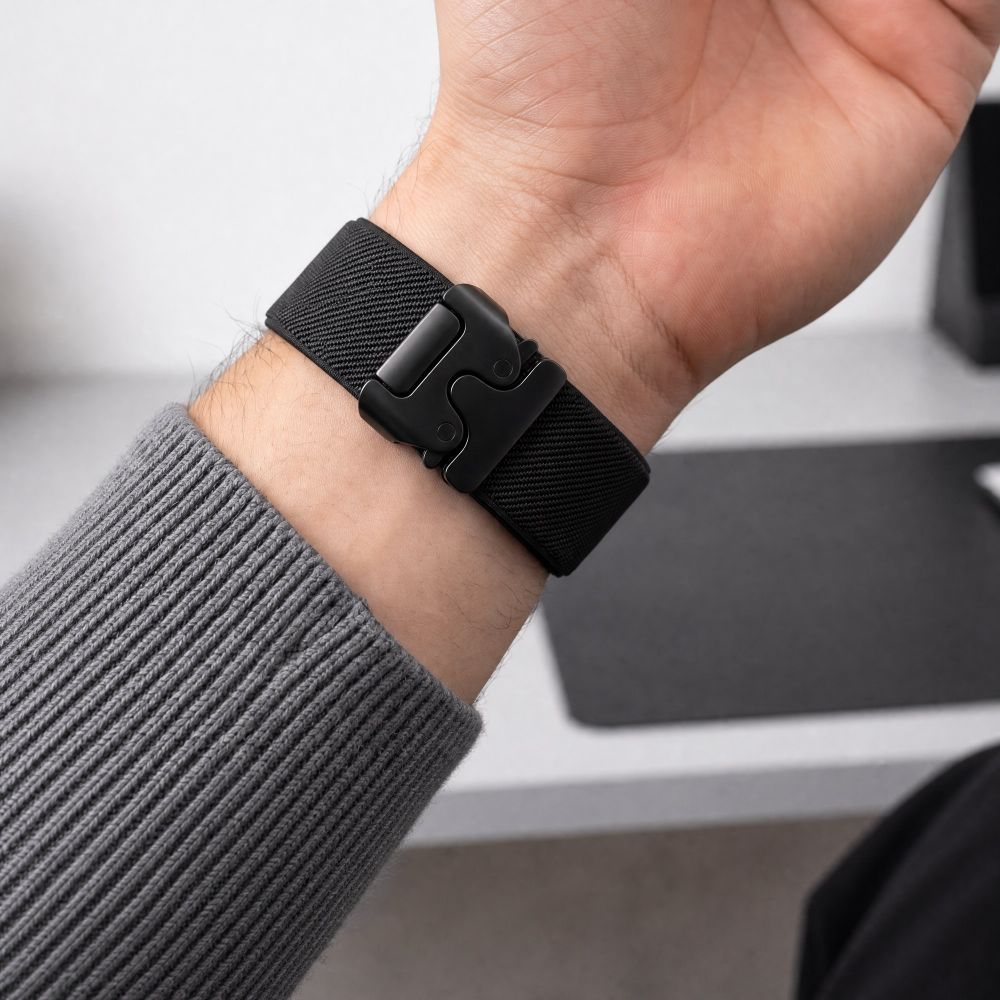 Tech-Protect Nylon Klem til Samsung Galaxy Watch Ultra 47mm - sort