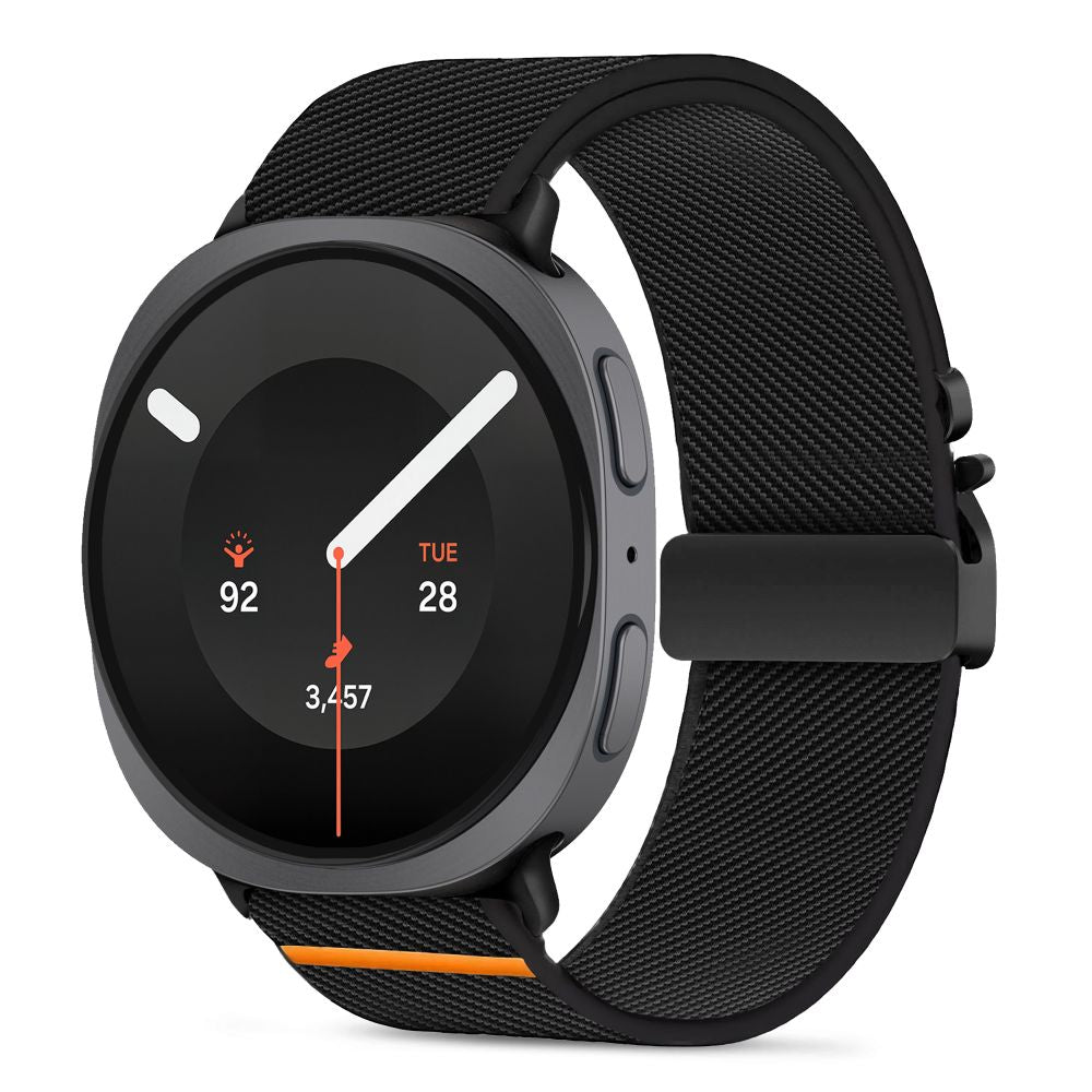 Tech-Protect Nylon Klemrem til Samsung Galaxy Watch 40/44/46 mm - sort