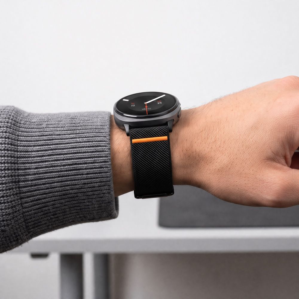 Tech-Protect Nylon Klemrem til Samsung Galaxy Watch 40/44/46 mm - sort