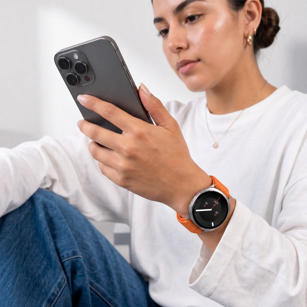 Tech-Protect Nylon Clasp Strap for Samsung Galaxy Watch 40/44/46 mm - Orange