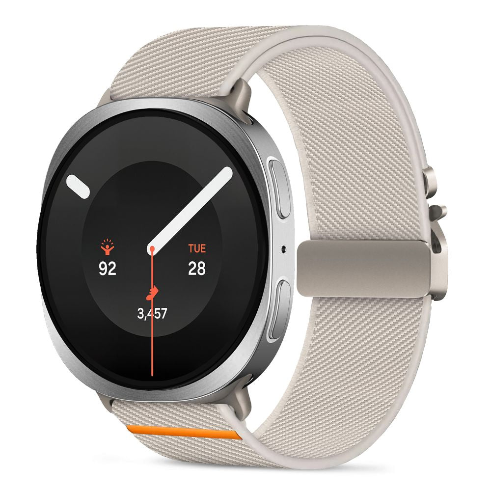 Tech-Protect Nylon Klemrem til Samsung Galaxy Watch 40/44/46 mm - Beige