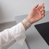 Tech-Protect Nylon Klemrem til Samsung Galaxy Watch 40/44/46 mm - Beige