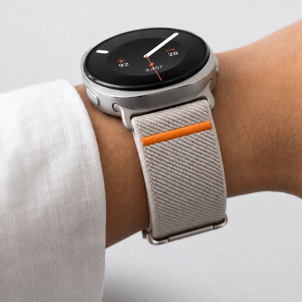 Tech-Protect Nylon Klemrem til Samsung Galaxy Watch 40/44/46 mm - Beige