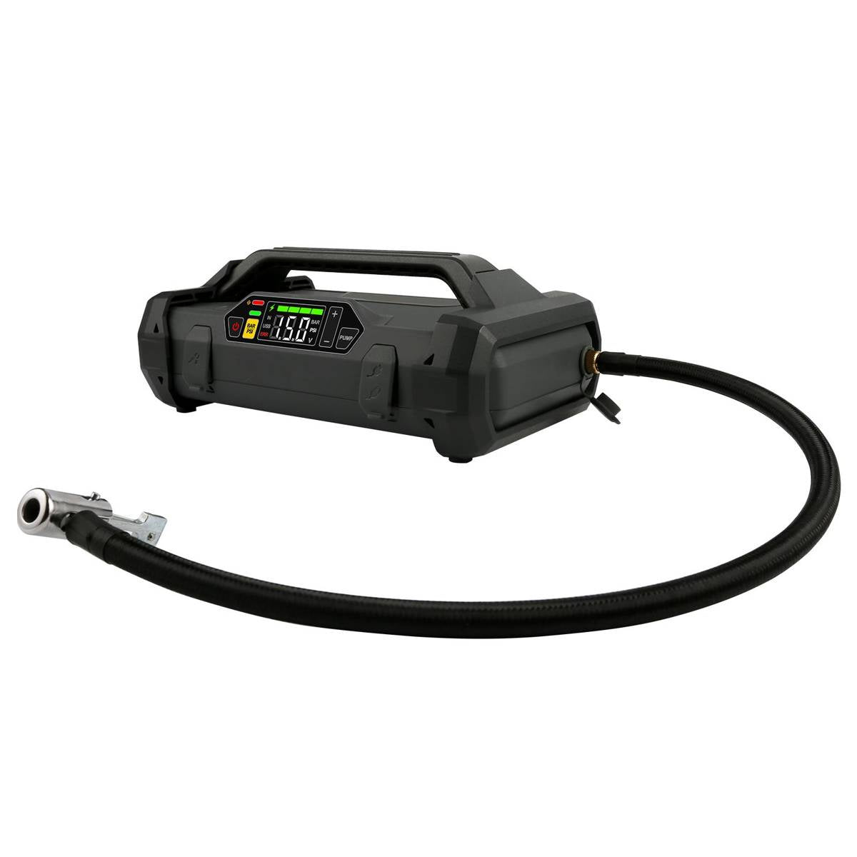 Lokithor JA301 Jump Starter / Booster 2000A + Powerbank 20000mAh + Kompressor + lommelygte 4-i-1-enhed