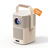 Yaber T2 Plus GTV 1080p 450 ANSI Google TV JBL Dolby Audio Multimedia Projector with Battery - Beige