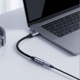 Tech-Protect Ultraboost USB-C til Mini Jack 3,5 mm DAC-adapter - mørkegrå