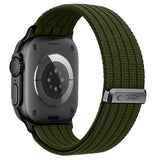 Tech-Protect Nylon Sport Band for Apple Watch 44 / 45 / 46 / 49 mm - Dark Green