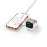 Tech-Protect A55 2in1 MagSafe 25W QI2.2 Wireless Charger + USB-C / USB-C Cable 100cm - White