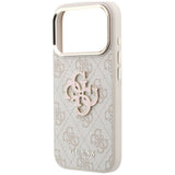 Guess 4G og Big Resin Logo Case til iPhone 17 Pro / 18 Pro - Pink