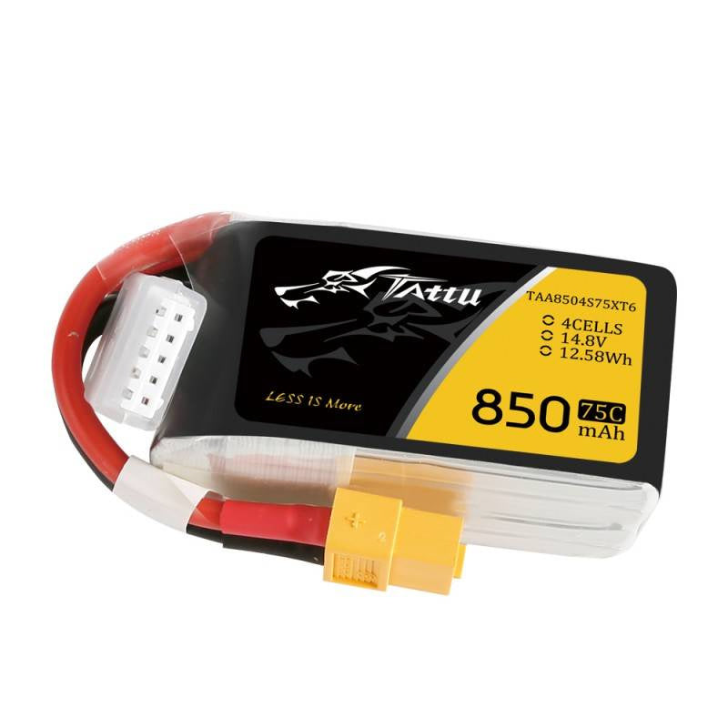 Tattu 850mAh 14,8V 75C 4S1P XT60 batteri