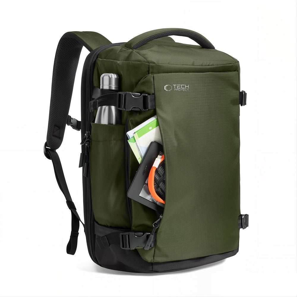 Tech-Protect Defender S70 RYANAIR & WIZZAIR 24L Laptop Backpack - Dark Green