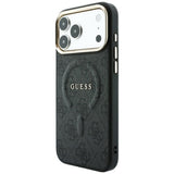 Guess Embossed 4G Classic MagSafe Case til iPhone 17 Pro / 18 Pro - sort