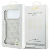 Guess Embossed 4G Classic MagSafe Case til iPhone 17 Pro / 18 Pro - Pink