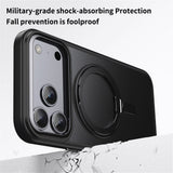 Magnetisk etui med roterende stativ til iPhone 18 Pro Max / 17 Pro Max TPU Acryl MagSafe - sort