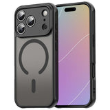 iPhone 18 Pro / 17 Pro PC TPU Magnetisk Matte Case, Drop-resistent - sort
