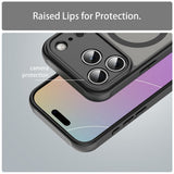 iPhone 18 Pro / 17 Pro PC TPU Magnetisk Matte Case, Drop-resistent - sort