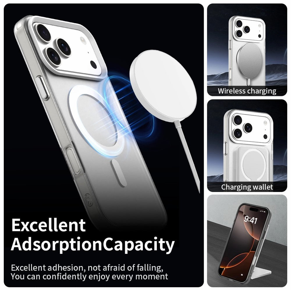 Til iPhone 18 Pro / 17 Pro Magnetisk Case Anti Drop Hybrid Telefon Bagdæksel - Hvid