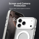 iPhone 18 Pro Max / 17 Pro Max PC PET TPU Hybrid Magnetisk Case - Hvid
