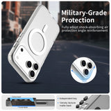 iPhone 18 Pro Max / 17 Pro Max PC PET TPU Hybrid Magnetisk Case - Hvid