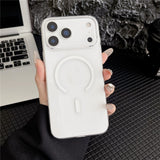 MagSafe Kompatibel iPhone 18 Pro / 17 Pro PC Case - gennemsigtig hvid