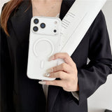 MagSafe Kompatibel iPhone 18 Pro / 17 Pro PC Case - gennemsigtig hvid