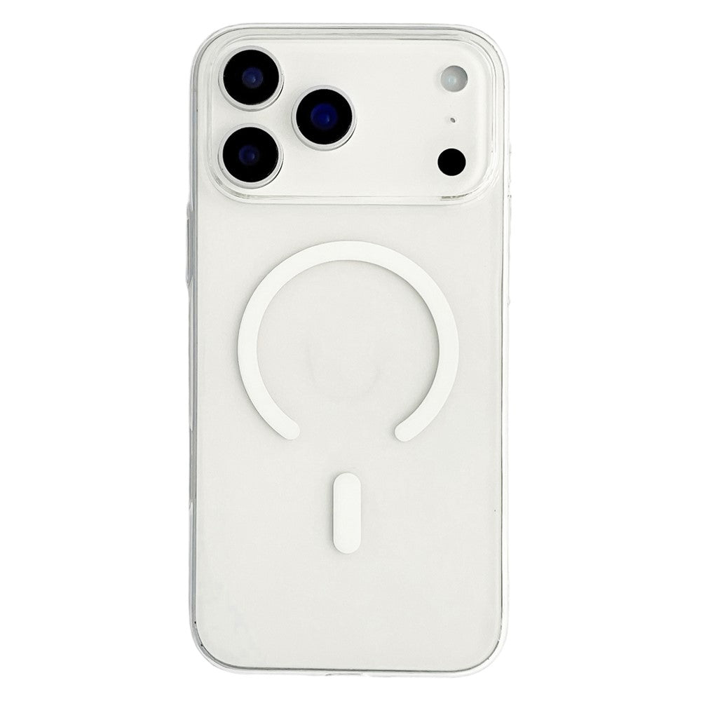 MagSafe Kompatibel iPhone 18 Pro Max / 17 Pro Max PC Case - gennemsigtig hvid