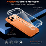 Hybrid Akryl TPU Case iPhone 18 Pro Max / 17 Pro Max med kamerabeskyttelse - gennemsigtig