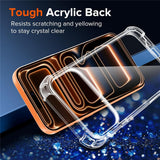Hybrid Akryl TPU Case iPhone 18 Pro Max / 17 Pro Max med kamerabeskyttelse - gennemsigtig
