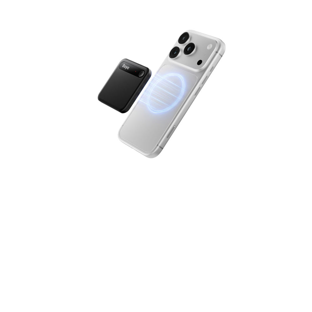 BOYA Notra Neo Voice Recorder med AI Transcription - sort
