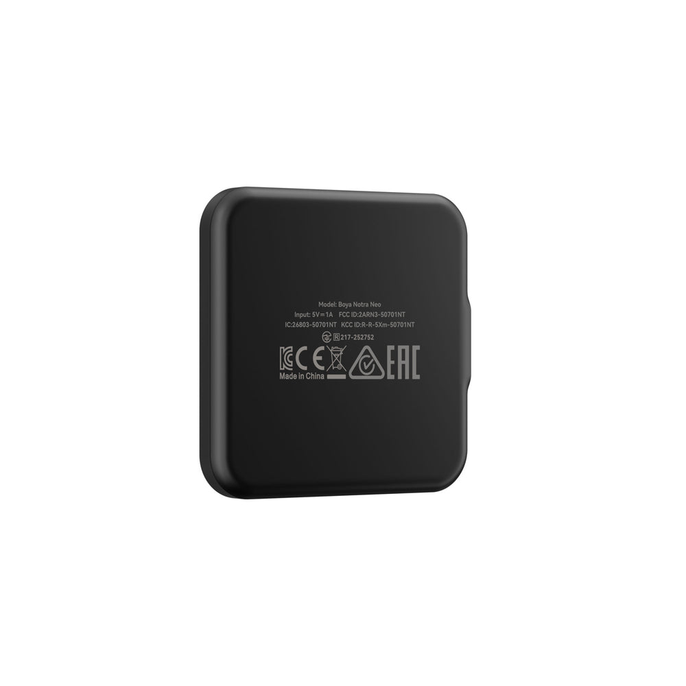 BOYA Notra Neo Voice Recorder med AI Transcription - sort