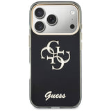 Guess IML 4G Script Metal Case til iPhone 17 Pro / 18 Pro - sort