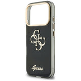 Guess IML 4G Script Metal Case til iPhone 17 Pro / 18 Pro - sort