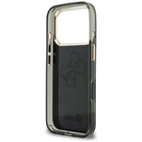 Guess IML 4G Script Metal Case til iPhone 17 Pro / 18 Pro - sort