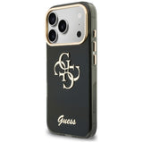 Guess IML 4G Script Metal Case til iPhone 17 Pro Max / 18 Pro Max - sort