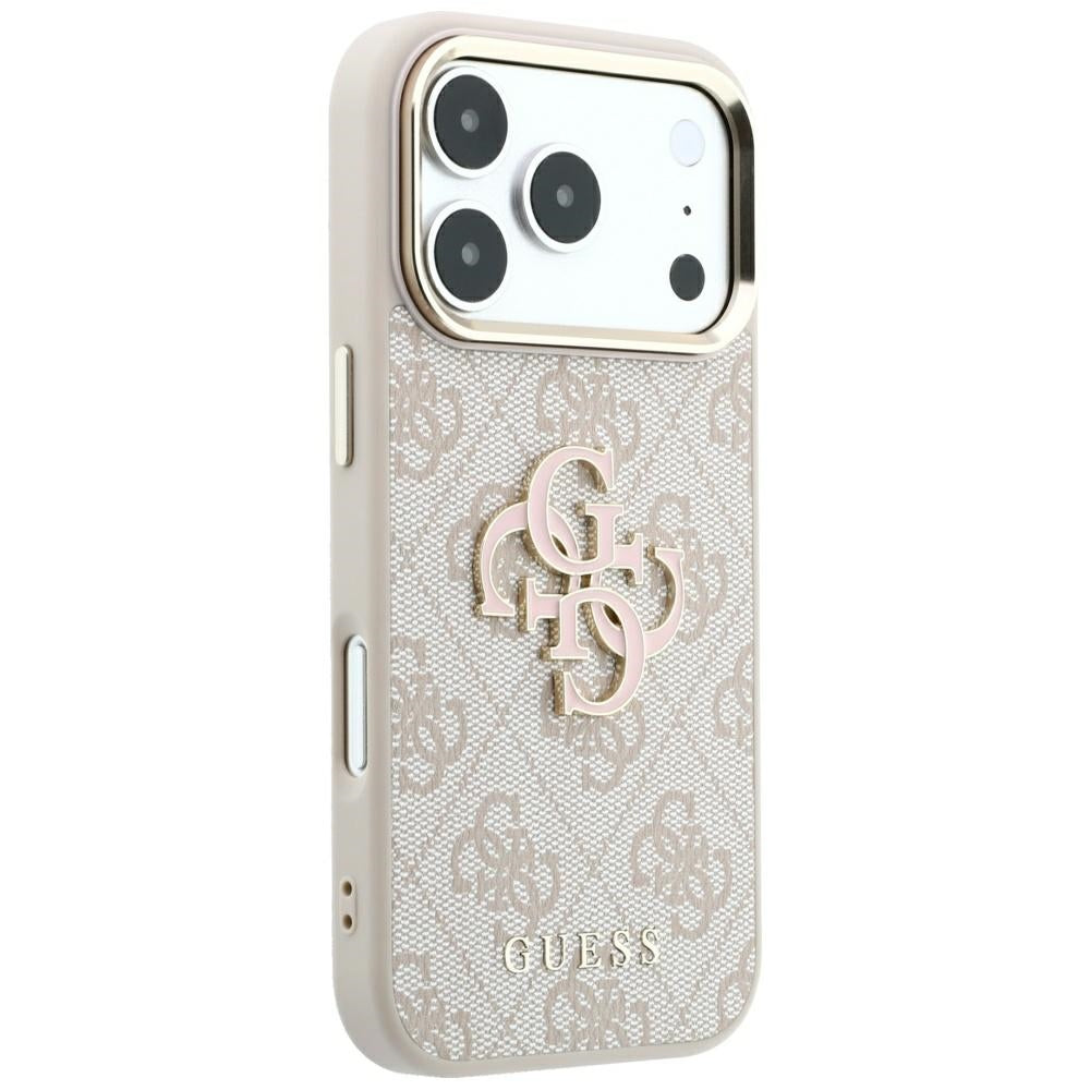 Guess 4G og Big Resin Logo Case til iPhone 17 Pro Max / 18 Pro Max - Pink