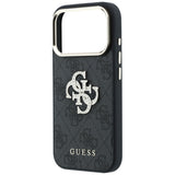 Guess 4G og Big Strass Logo Case til iPhone 17 Pro Max / 18 Pro Max - sort