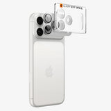 Spigen Optik Pro XL GLAS.TR EZ FIT hærdet glas til iPhone 18 Pro - Silver