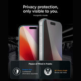 Spigen Glas.tR EZ Fit Pro HD AC Privacy 2-pakke af hærdet glas til iPhone 18 Pro Max