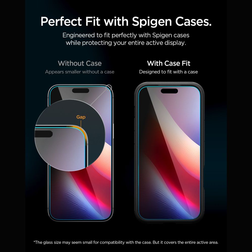 Spigen Glas.tR EZ Fit Pro HD AC Privacy 2-pakke af hærdet glas til iPhone 18 Pro Max