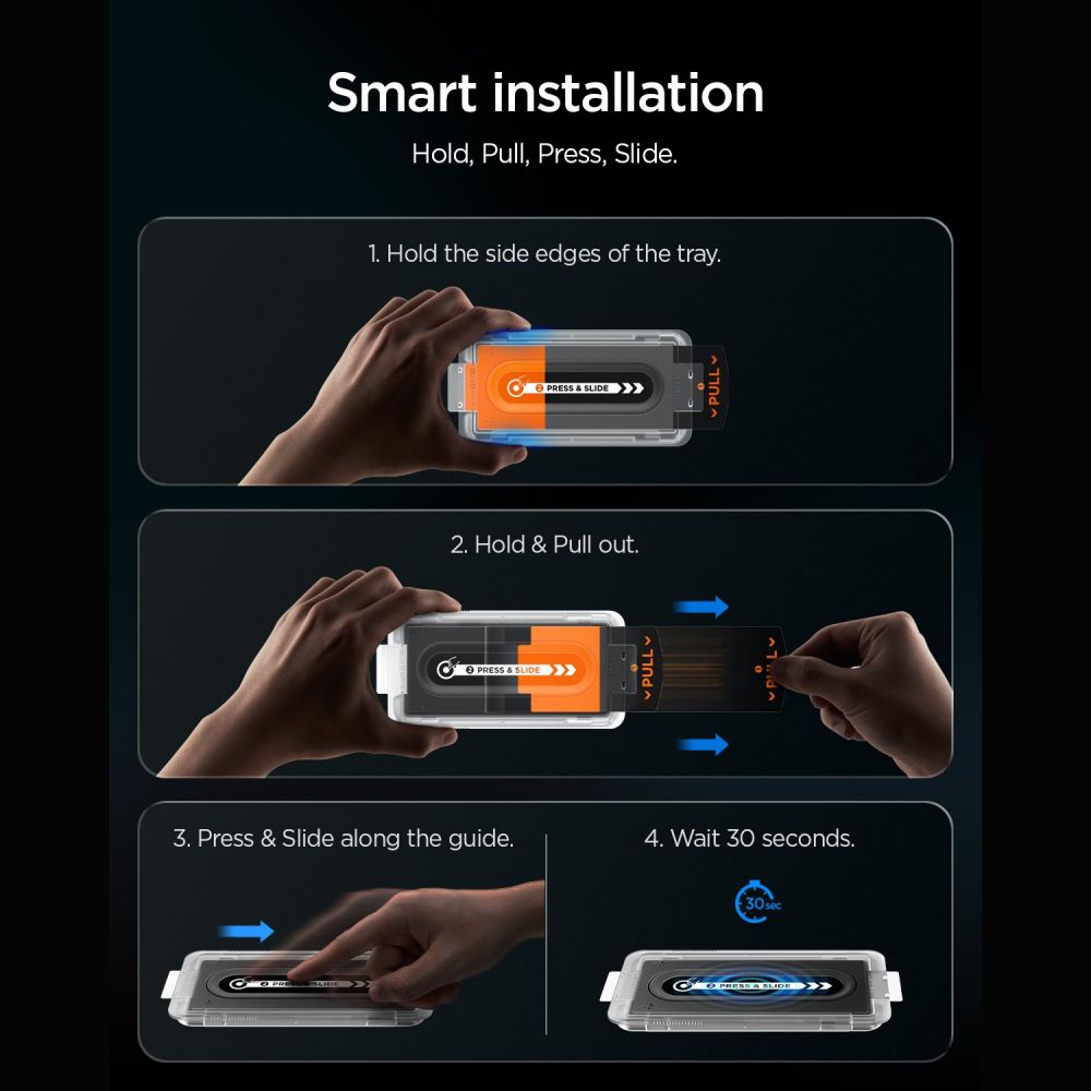Spigen Glas.tR EZ Fit Pro HD AC Privacy 2-pakke af hærdet glas til iPhone 18 Pro Max