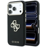 Guess Smooth & Big Strass Logo Case til iPhone 18 Pro / 17 Pro - sort