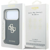 Guess Smooth & Big Strass Logo Case til iPhone 18 Pro / 17 Pro - sort