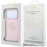 Guess Smooth & Big Strass Logo Case til iPhone 18 Pro / 17 Pro - Pink