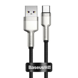 USB-kabel til USB-C Baseus Cafule, 66W, 0,25m (sort)