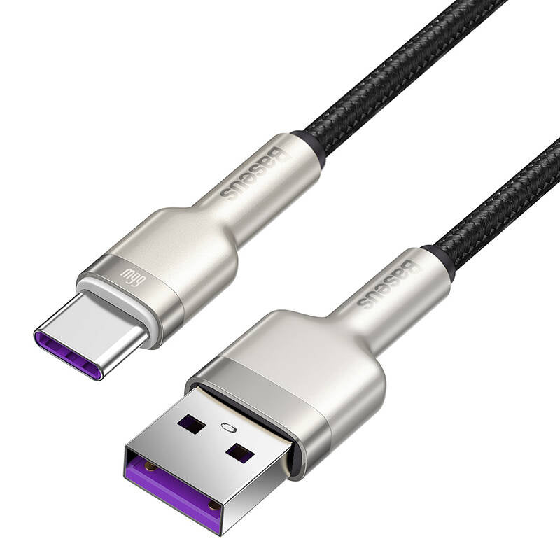 USB-kabel til USB-C Baseus Cafule, 66W, 0,25m (sort)