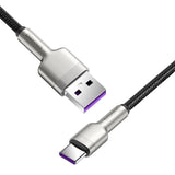 USB-kabel til USB-C Baseus Cafule, 66W, 0,25m (sort)