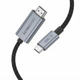 Tech-Protect UltraBoost USB-C HDMI 2.1 60HZ Videokabel 300 cm - Grå