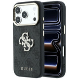 Guess 4G og Big Strass Logo Case til iPhone 18 Pro / 17 Pro - sort
