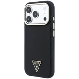 Guess Kevlar Triangle Logo MagSafe Case til iPhone 18 Pro Max / 17 Pro Max - sort
